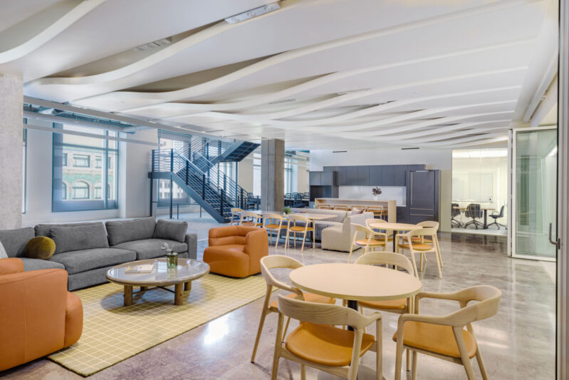 Completed 799 Market Street 6th and 7th floor spec buildout — view 1