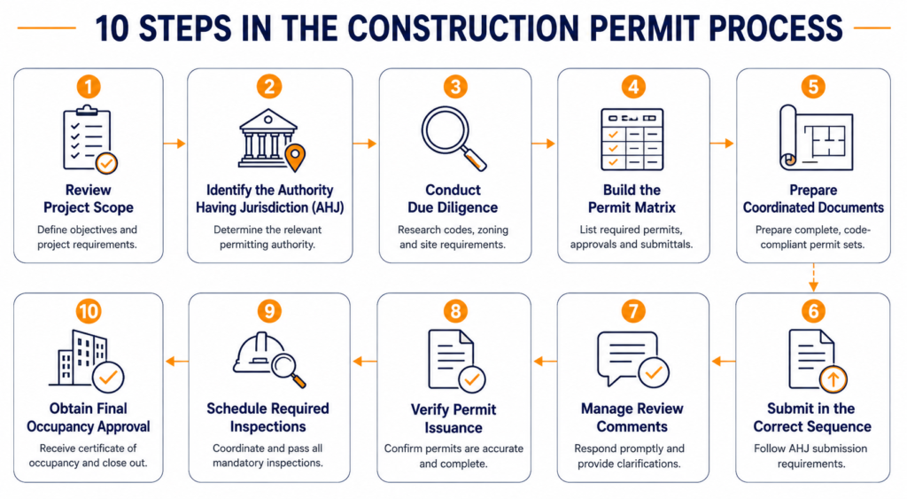 10 steps to construction permit process