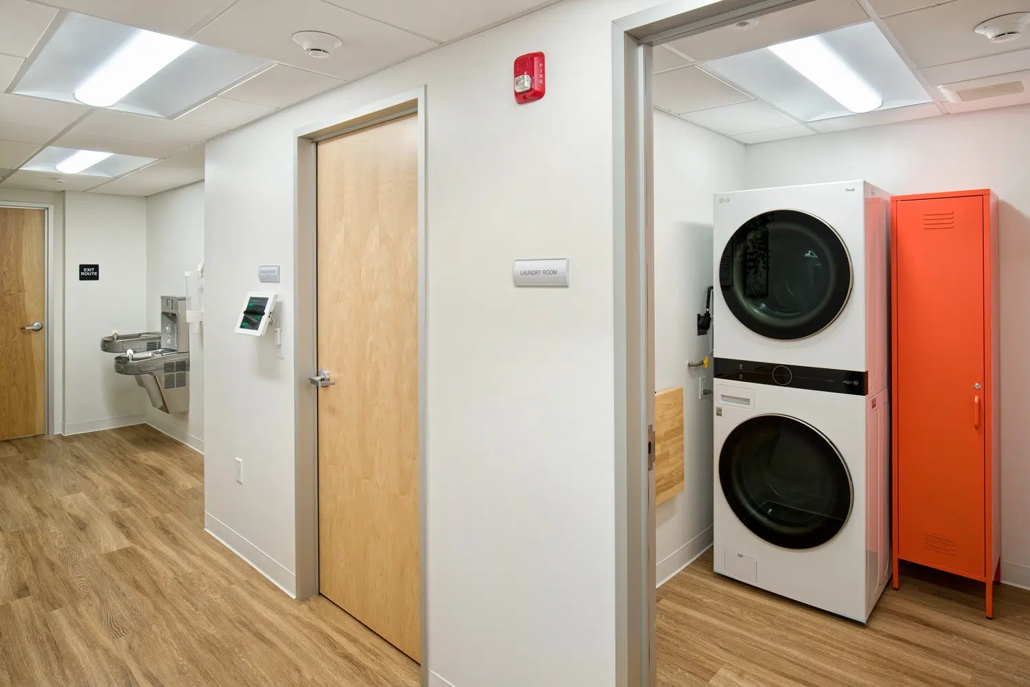 bathroom area of a commercial building
