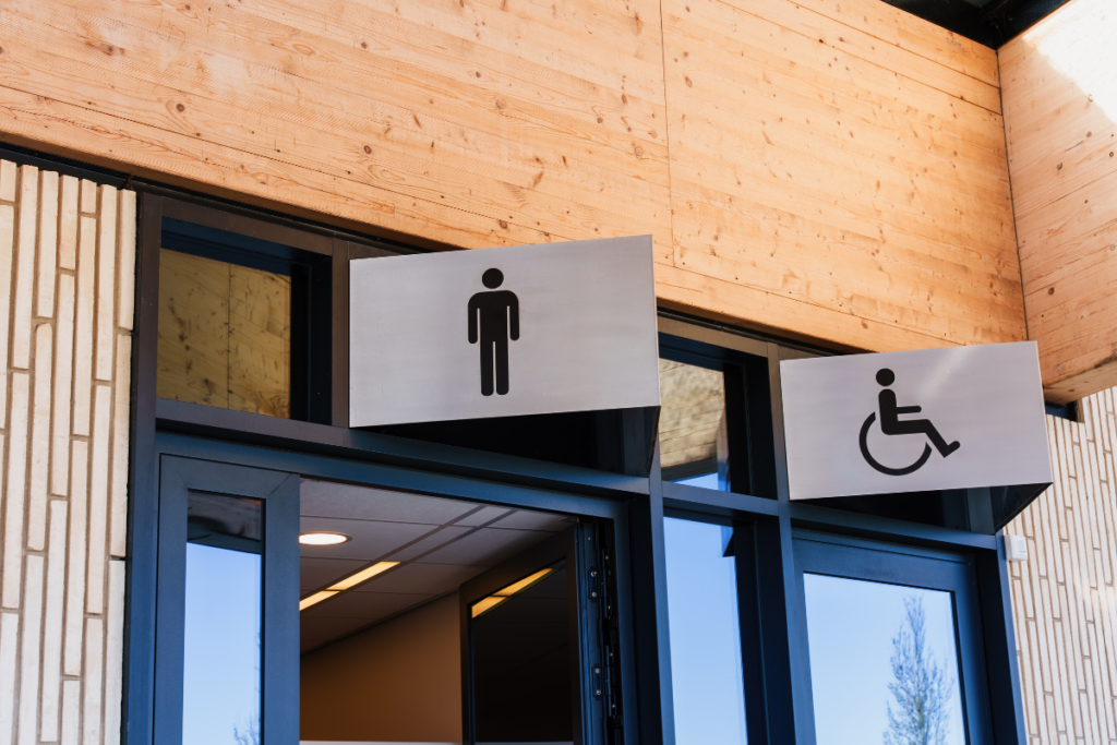 ADA restroom signage