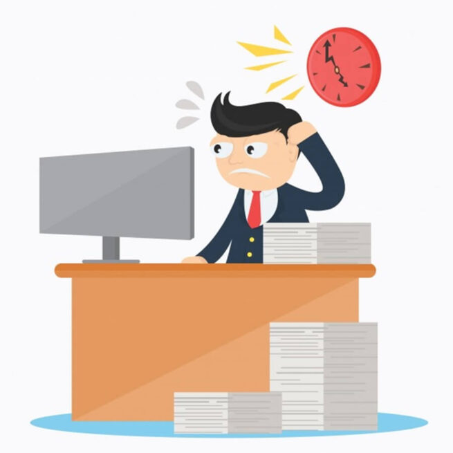 Employee facing time management problems