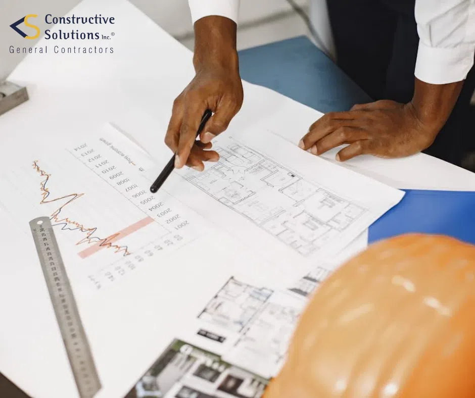 project plans of a building project