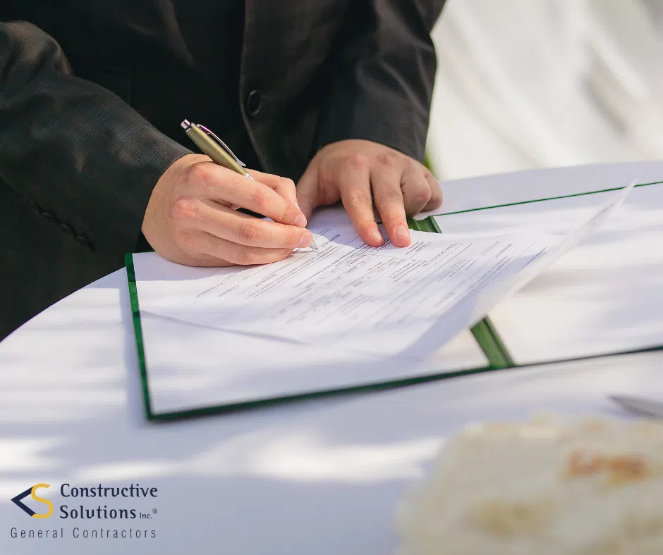 a commercial contractor assessing the budget