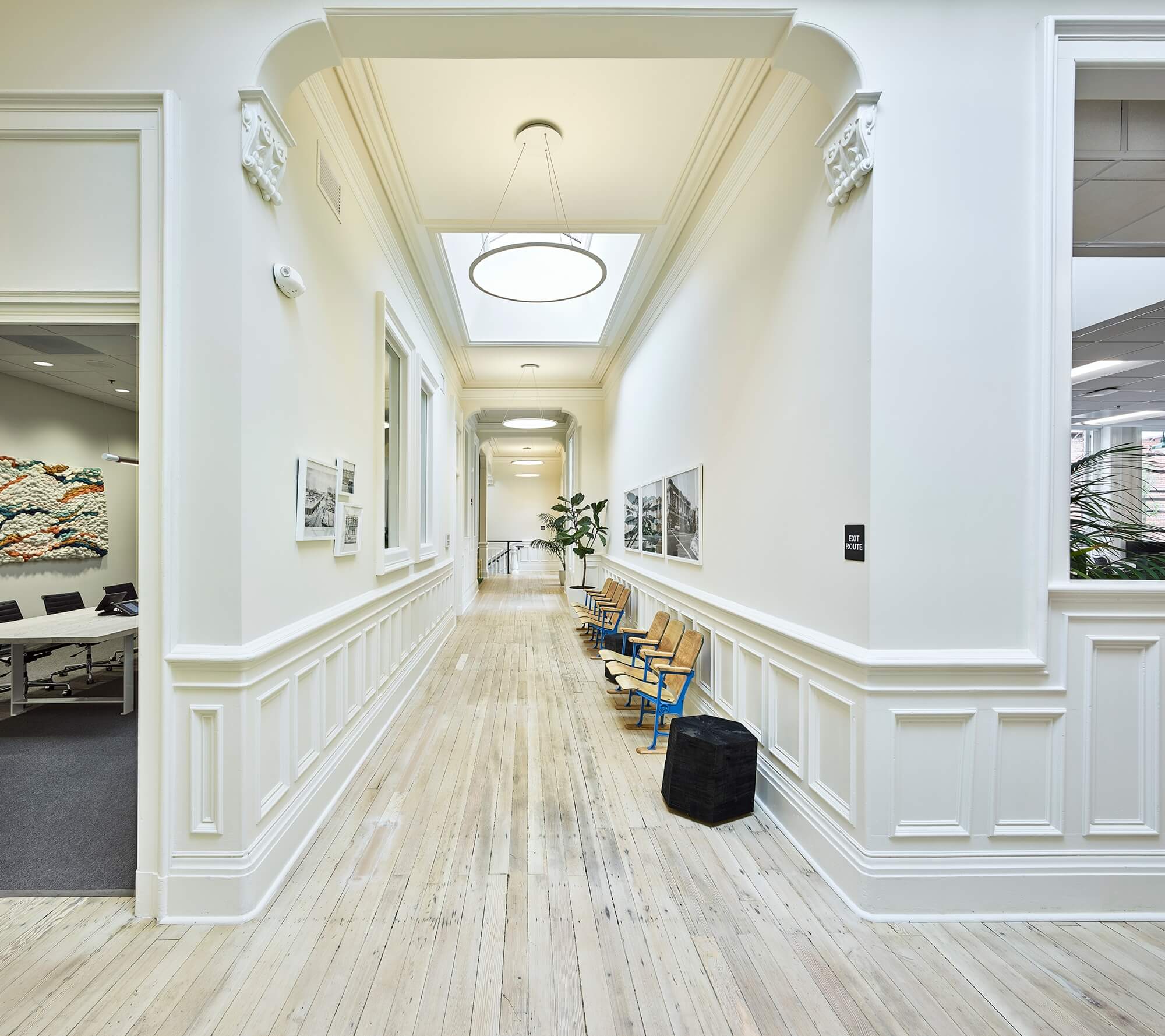 ThredUP's waiting area renovation in commercial office bay area