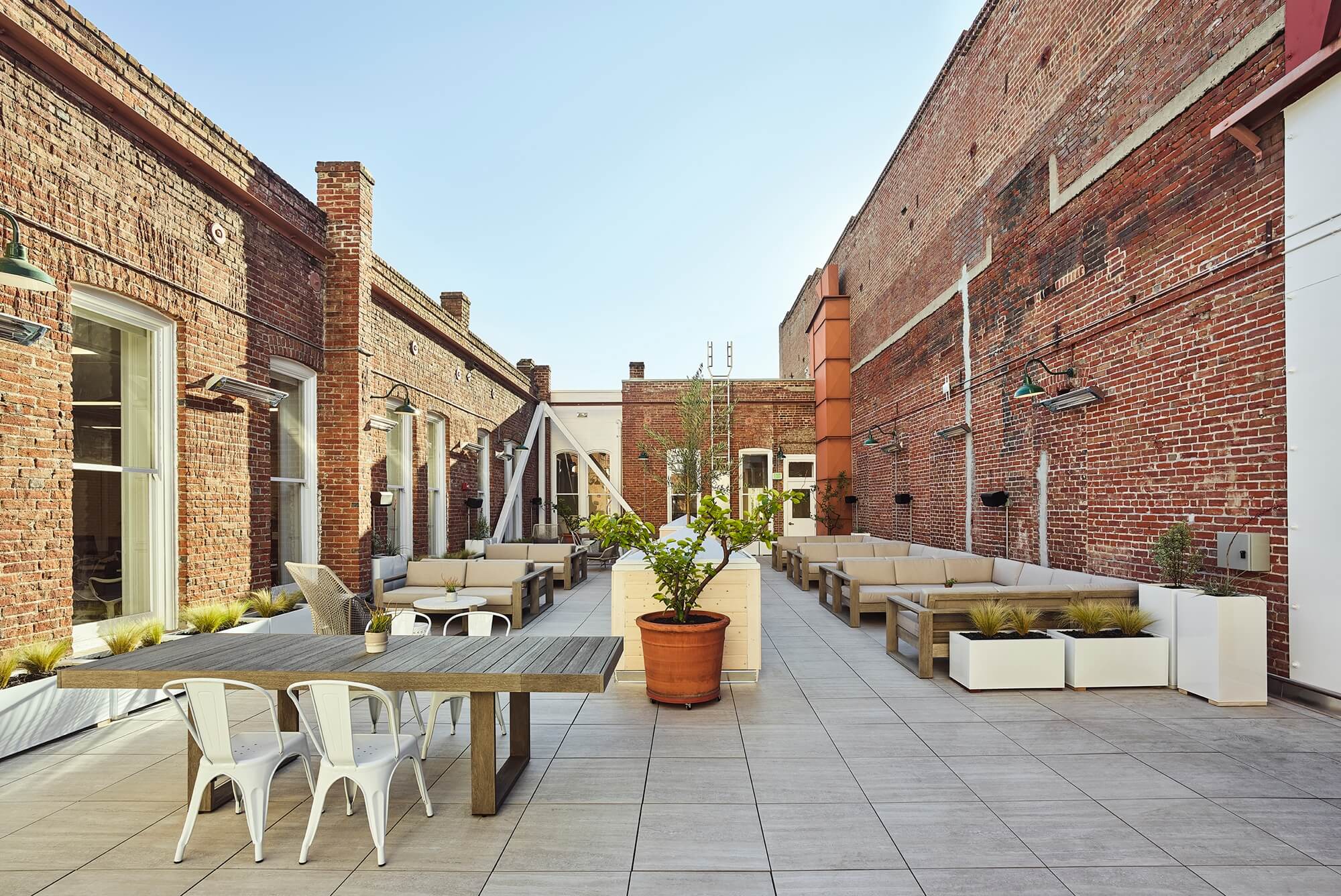 renovating terrace area for commercial tenant: ThredUp in bay area