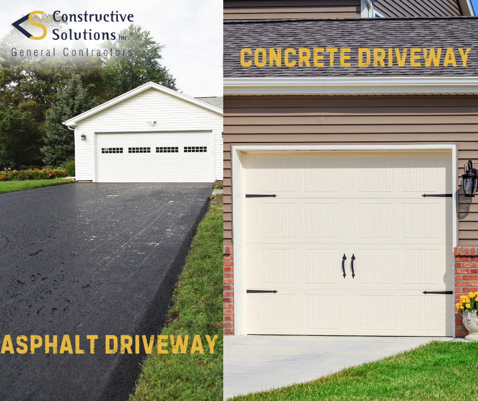 asphalt concrete driveway