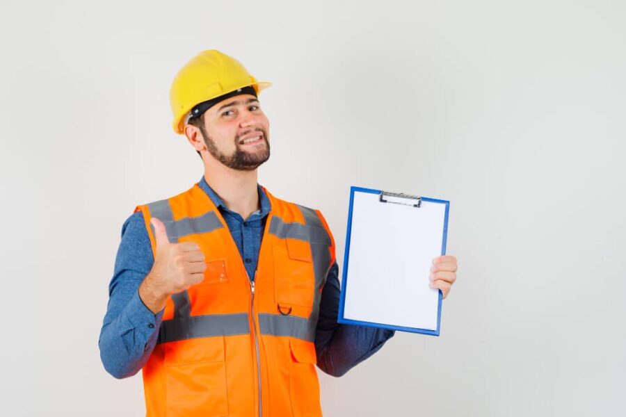 a renovation contractor showing license