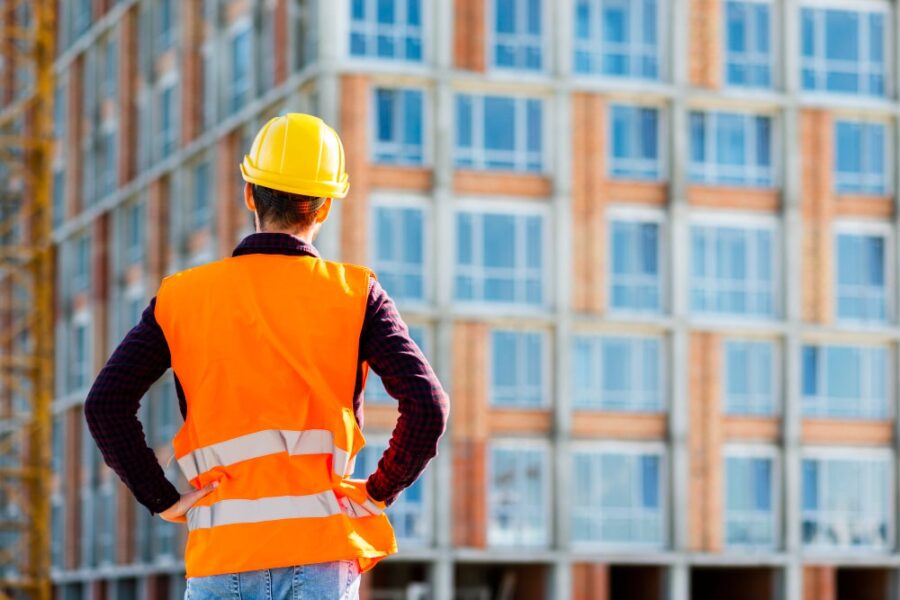 construction project manager on-site