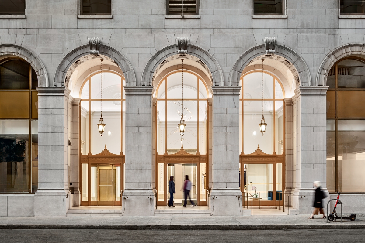 commercial construction of 351 California St, Lobby, San Francisco