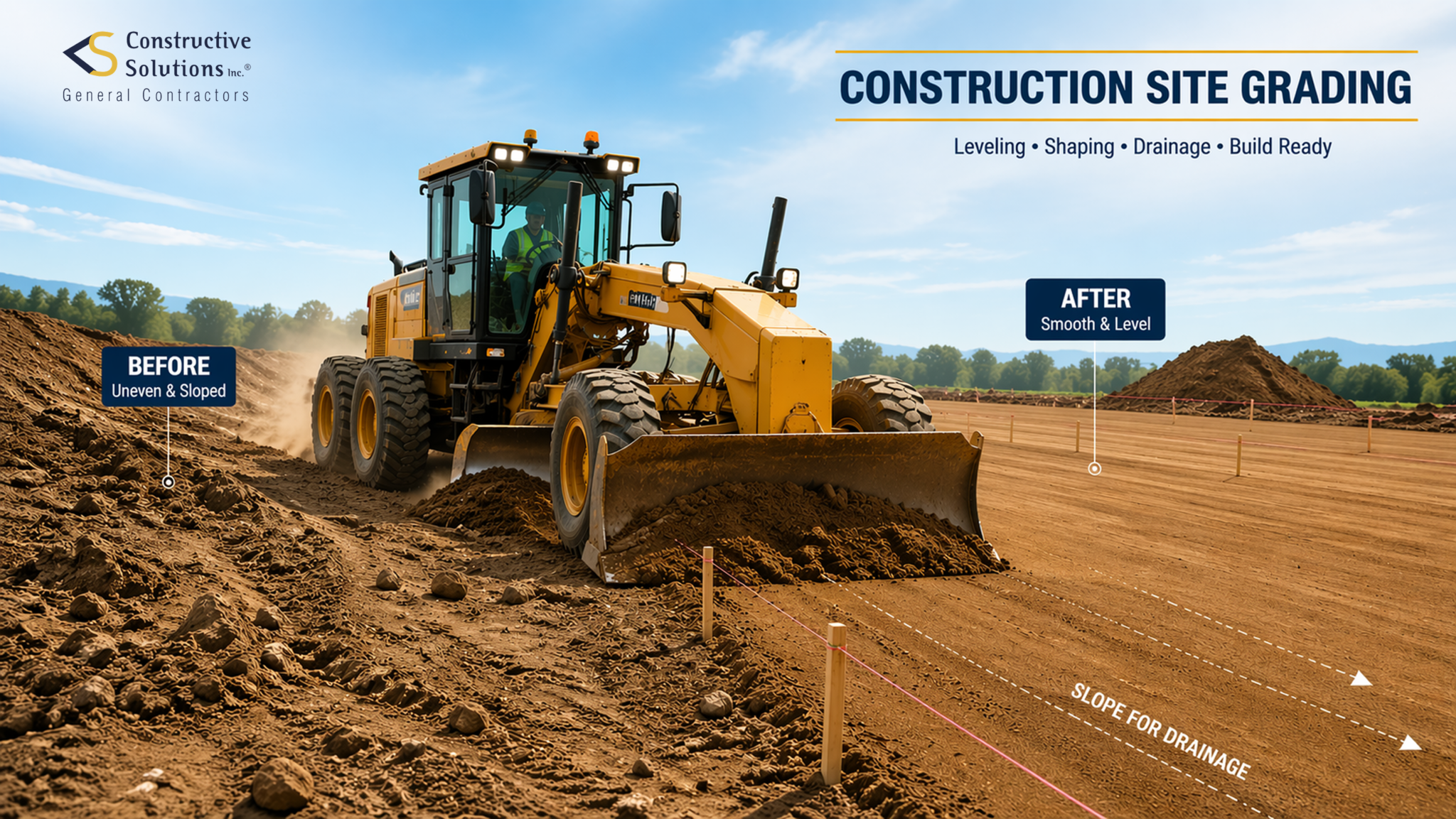grading in construction site Grading in Construction