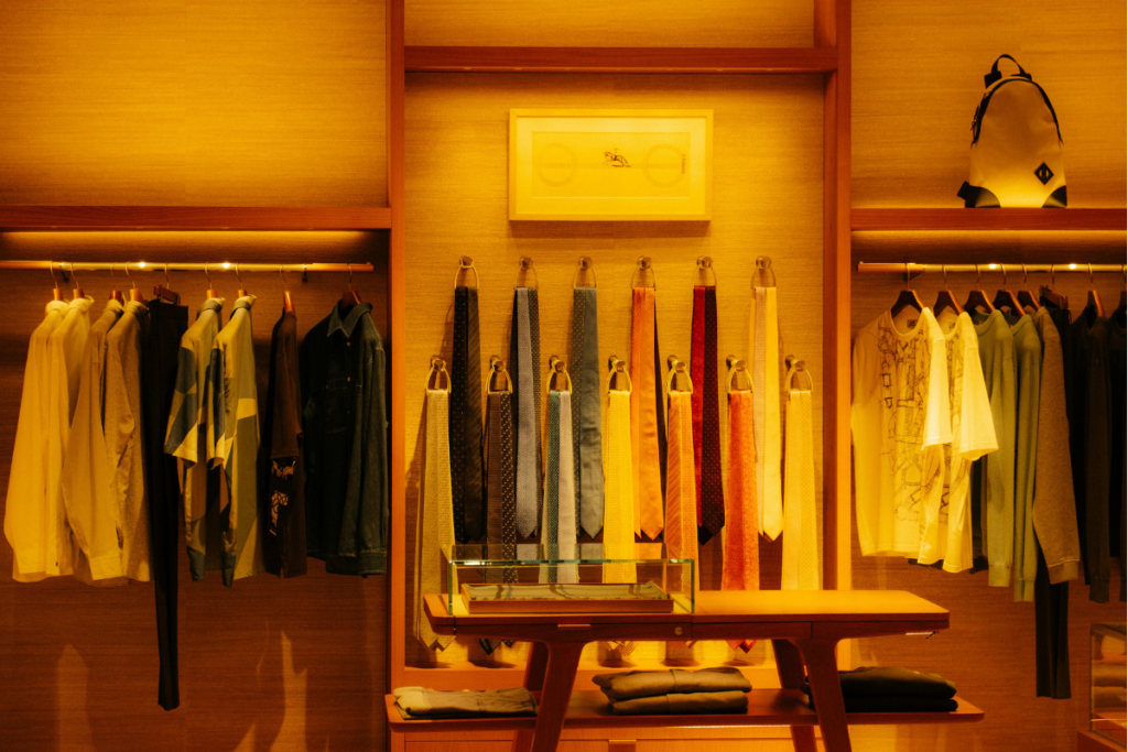 retail merchandise of a clothing brand