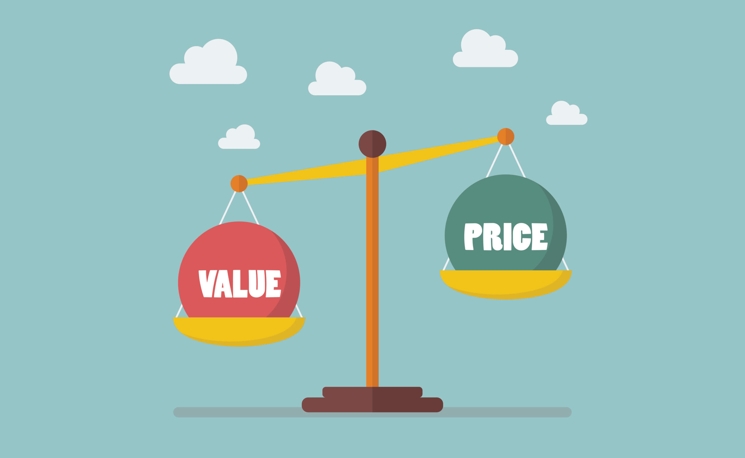 Value and Price balance on the scale